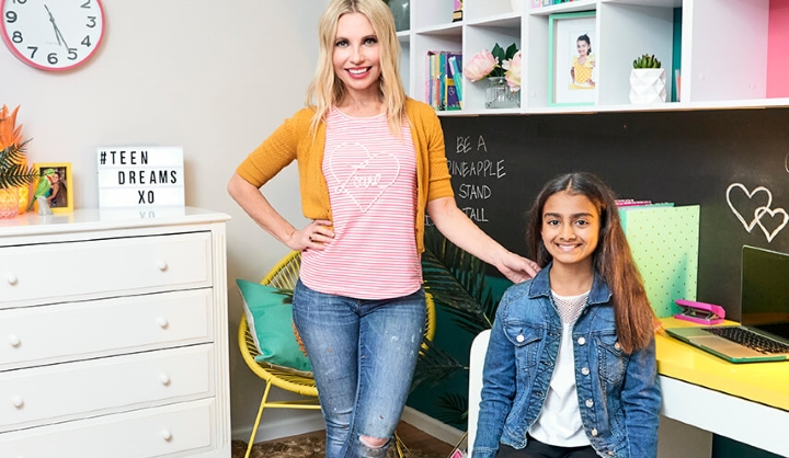 Cherie Barber upcycles bedroom from tween to teen for less than $500