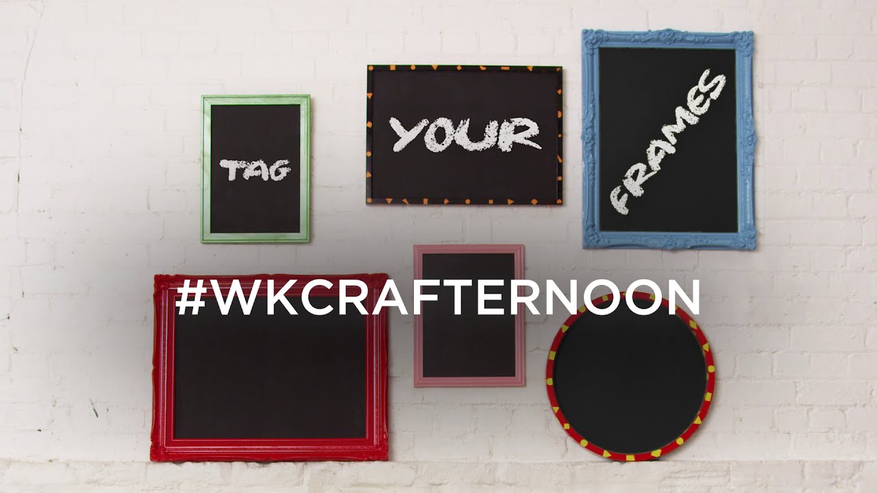 Create picture frame chalkboards with the White Knight range