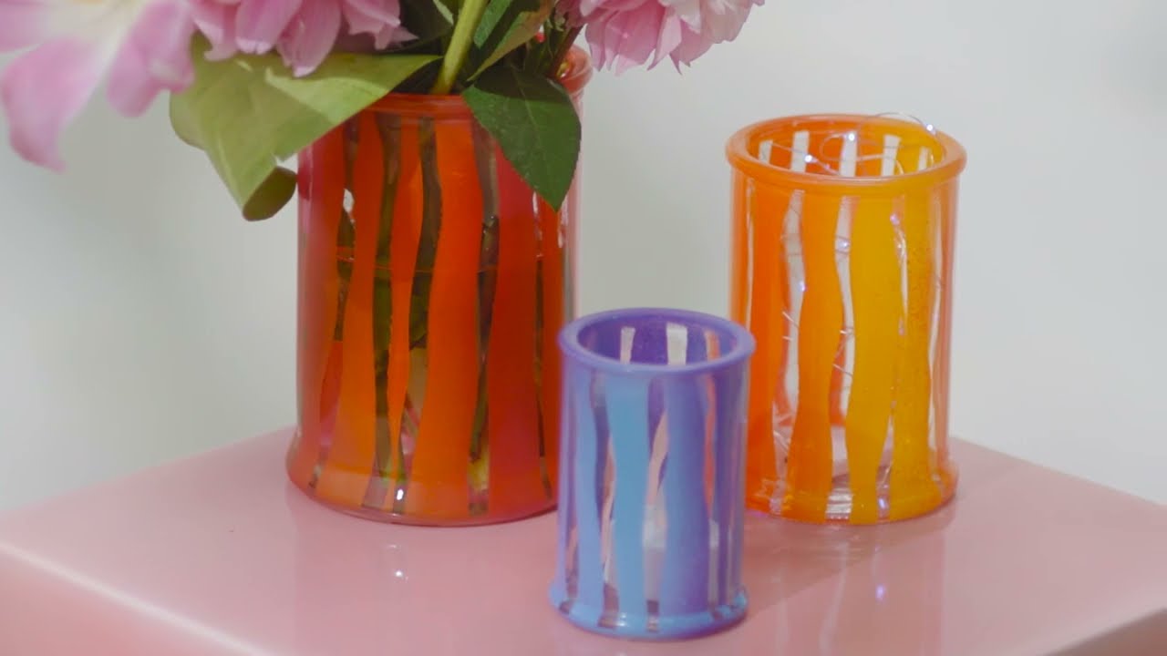 Transform a Jar into a Funky Tealight Holder