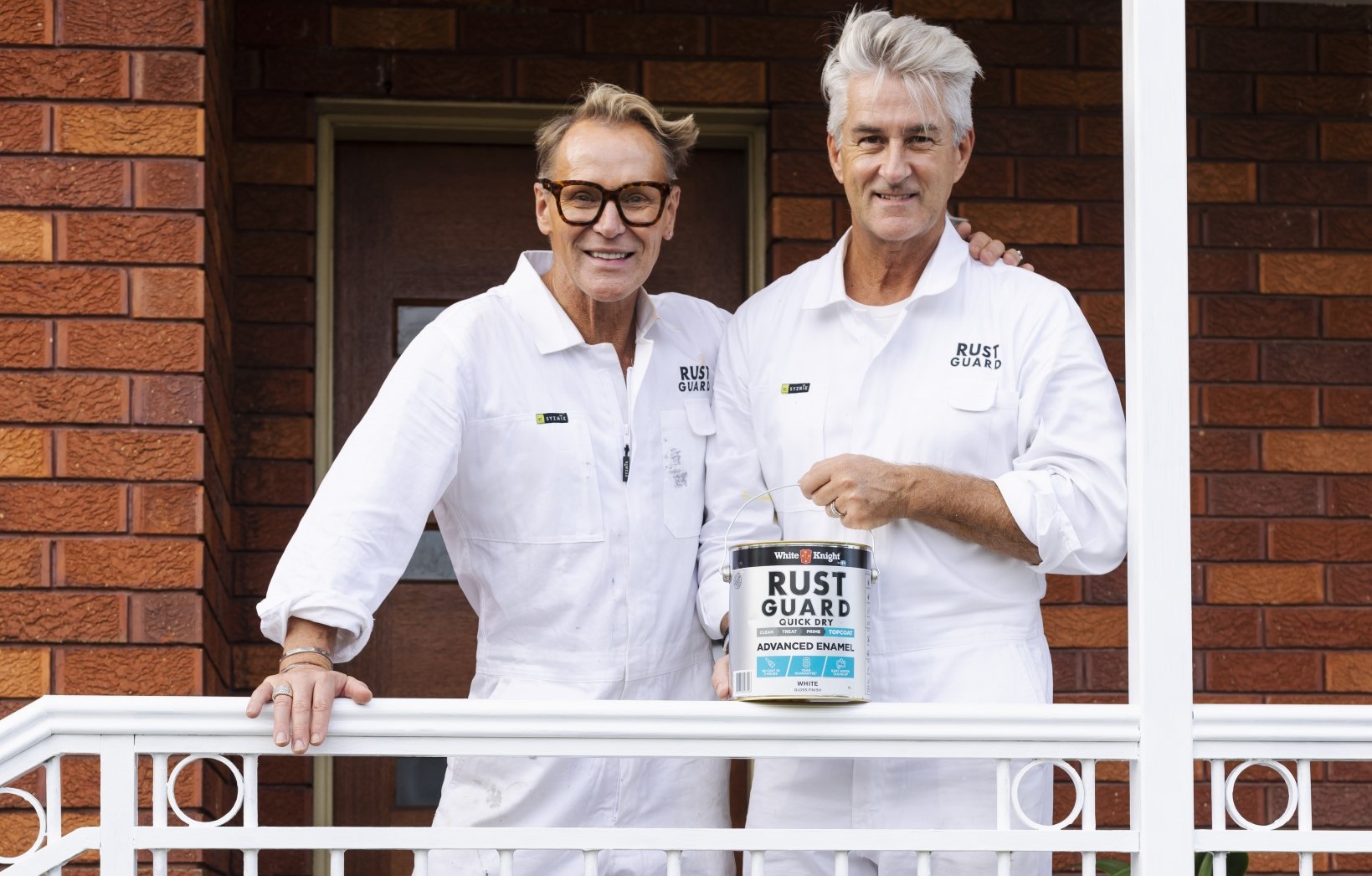 Treating and transforming exterior metal railings with Rust Guard